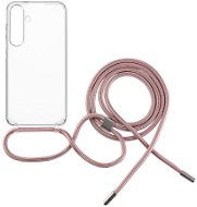 FIXED Pure Neck s ružovou šnúrkou na krk na Samsung Galaxy S24+ - Kryt na mobil