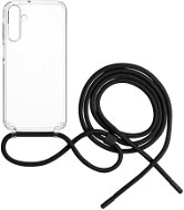 FIXED Pure Neck s černou šňůrkou na krk pro Samsung Galaxy A15/A15 5G - Phone Cover