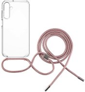 FIXED Pure Neck s ružovou šnúrkou na krk na Samsung Galaxy A25 5G - Kryt na mobil