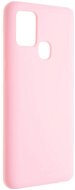 FIXED Flow Liquid Silicon case - Samsung Galaxy A21s rózsaszín - Telefon tok