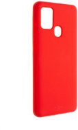 FIXED Flow Liquid Silicon case pre Samsung Galaxy A21s červený - Kryt na mobil