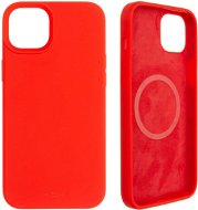 FIXED MagFlow Cover mit MagSafe Unterstützung für Apple iPhone 14 Max - rot - Handyhülle
