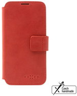 FIXED ProFit genuine cowhide leather for Apple iPhone 17e/16e red - Phone Case