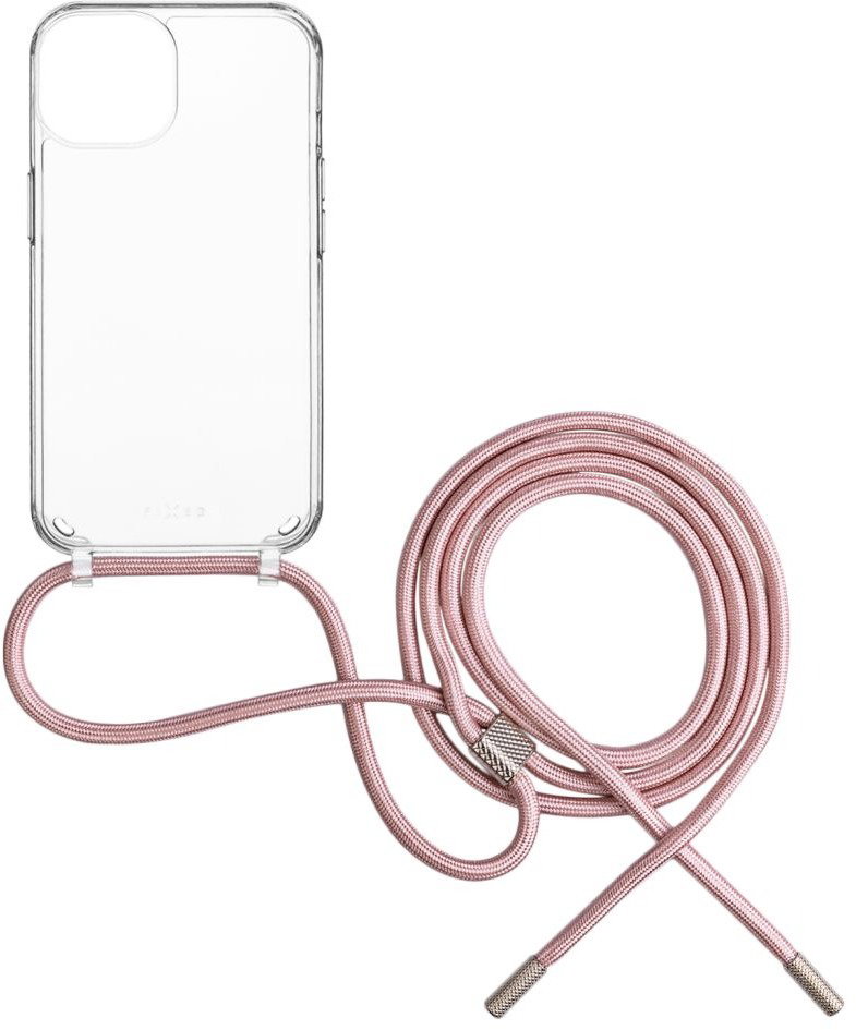 FIXED Pure Neck Samsung Galaxy S25 tok rózsaszín nyakpánttal