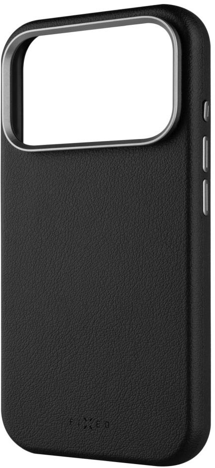 FIXED MagLeather Apple iPhone 17 Pro fekete vegán bőr MagSafe tok