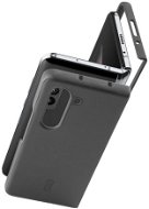 Cellularline Fit Duo Samsung Galaxy Z Fold5 PU fekete bőr tok - Telefon tok