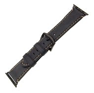FIXED Berkeley for Apple Watch, 42mm and 44mm, with Black Buckle, size L, Charcoal Black - Watch Strap