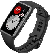 FIXED Silicone Strap for Huawei Band 6 Black - Watch Strap