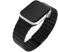 FIXED Silicone Magnetic Strap pre Apple Watch 42/44/45/Ultra 49mm čierny - Remienok na hodinky
