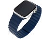 FIXED Silicone Magnetic Strap pro Apple Watch 42/44/45/Ultra 49mm modrý - Řemínek