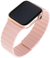 FIXED Silicone Magnetic Strap for Apple Watch 42/44/45/Ultra 49mm, Pink - Watch Strap