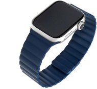 FIXED Silicone Magnetic Strap pre Apple Watch 38 mm/40 mm modrý - Remienok na hodinky