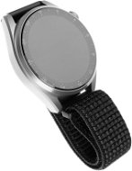 FIXED Nylon Strap Universal so šírkou 20 mm reflexne čierny - Remienok na hodinky