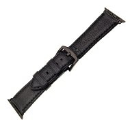 FEST Berkeley für Apple Watch 42 mm und 44 mm mit schwarzer Schnalle Größe L schwarz - Armband