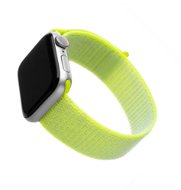 FIXED Nylon Strap Apple Watch 42/44/45/Ultra 49mm - citromzöld - Szíj