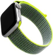 FIXED Nylon Strap für Apple Watch 42/44/45/Ultra 49mm - dunkel Limette - Armband