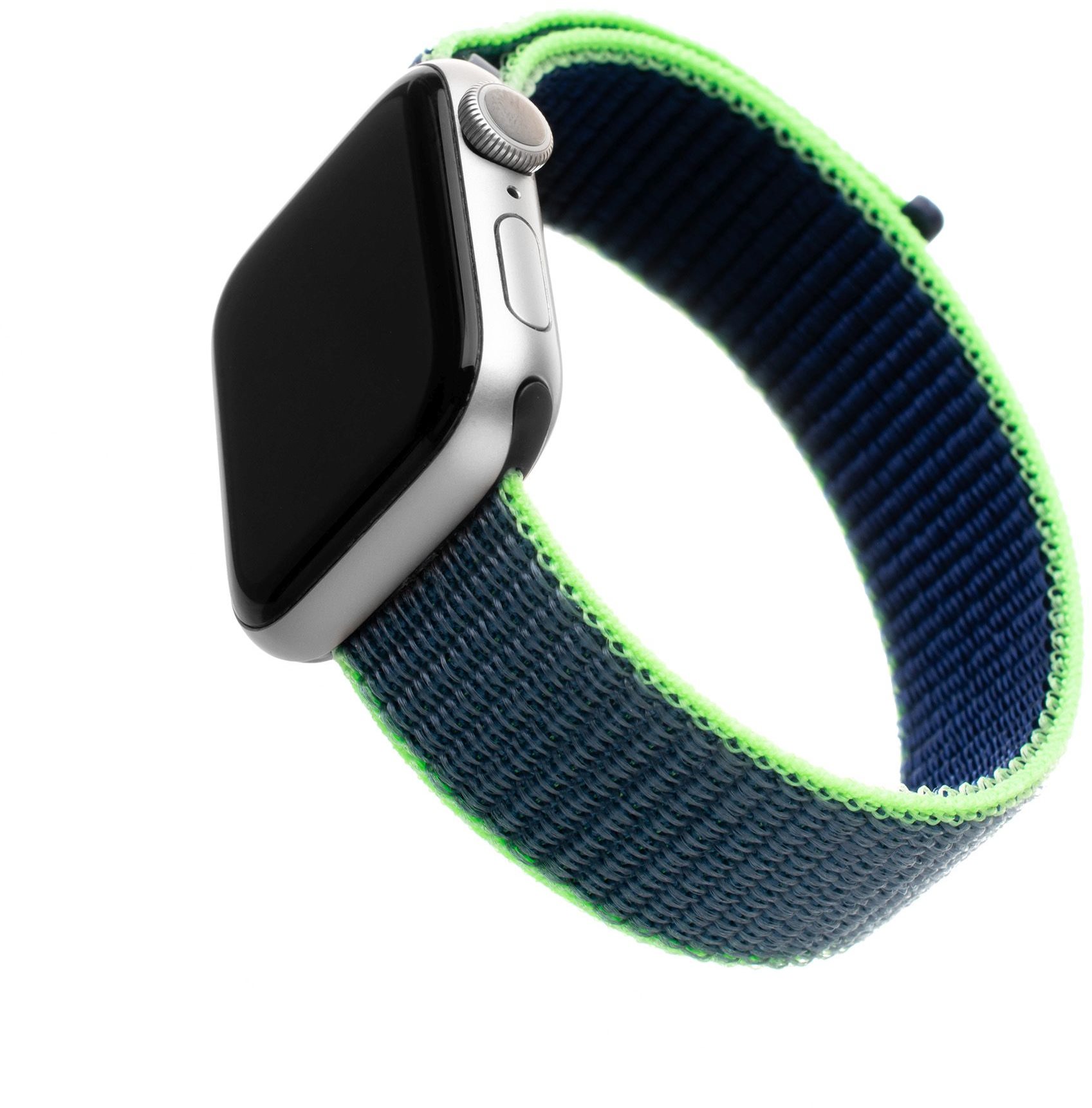 FIXED Nylon Strap for Apple Watch 42 44 45 Ultra 49mm Neon Blue