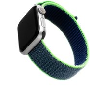 FIXED Nylon Strap für Apple Watch  42/44/45/Ultra 49mm - neonblau - Armband