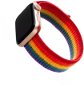 FIXED Nylon Strap für Apple Watch 42/44/45/Ultra 49mm - Regenbogen - Armband