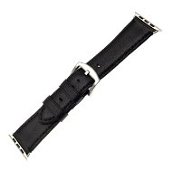 FIXED Berkeley for Apple Watch, 42mm and 44mm, with Silver Buckle, Black - Watch Strap