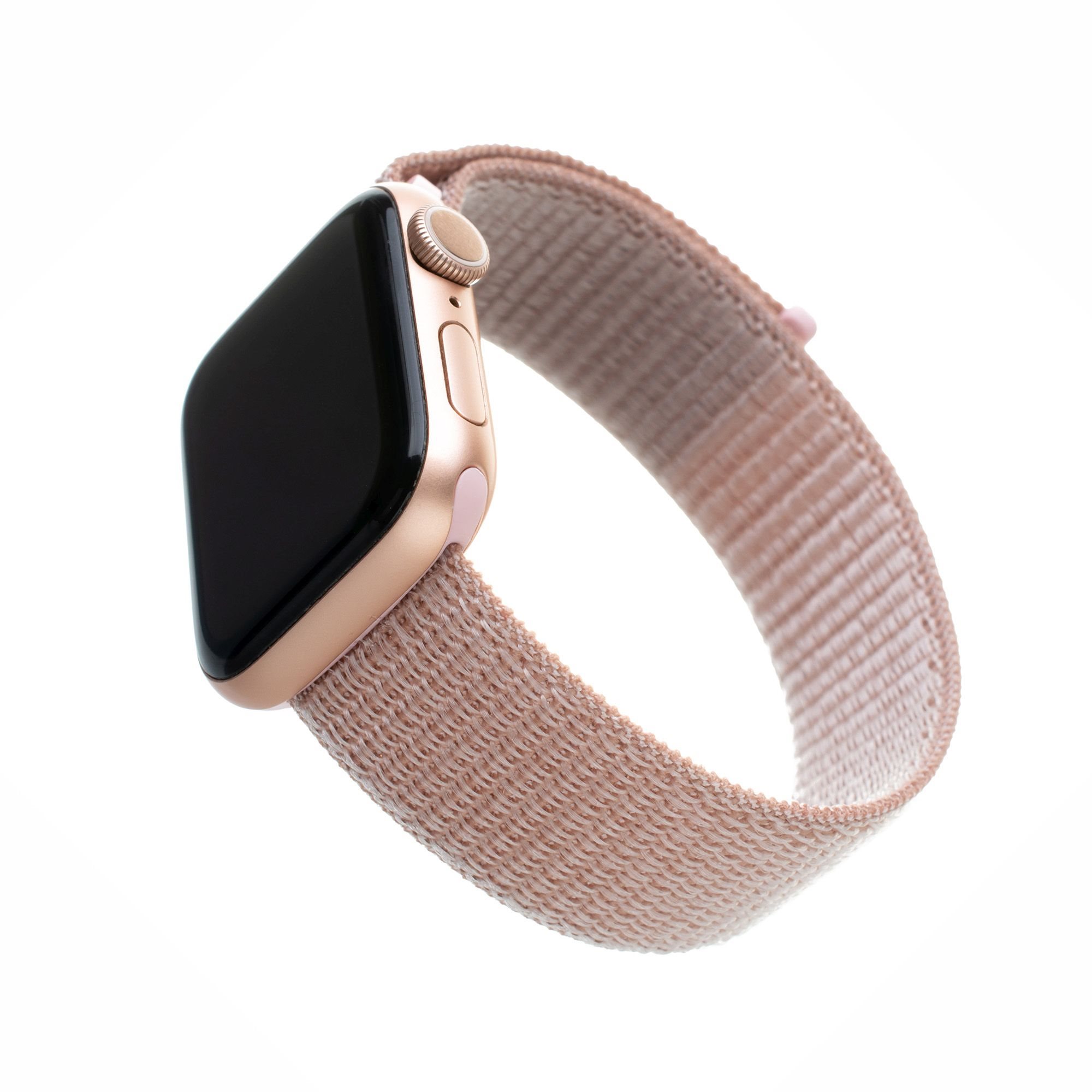 FIXED Nylon Strap for Apple Watch 42 44 45 Ultra 49mm Rose Gold