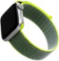FIXED Nylon Strap Apple Watch 38/40/41mm - sötét citromzöld - Szíj
