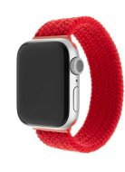 FIXED Elastic Nylon Strap pre Apple Watch 42/44/45/Ultra 49mm veľkosť L červený - Remienok na hodinky