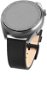 FIXED Leather Strap so šírkou 20 mm čierny - Remienok na hodinky