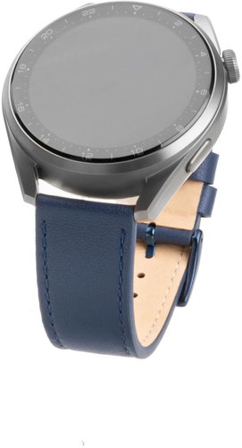 FIXED Leather Strap with width 20mm blue - Watch Strap - Main image