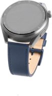FIXED Leather Strap so šírkou 20 mm modrý - Remienok na hodinky
