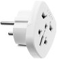 Travel Adapter FIXED EU Adapter for Connecting UK US AUS Chargers to EU Sockets, White - Cestovní adaptér