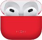 FIXED Silky Cover für Apple Airpods 3 - rot - Kopfhörer-Hülle