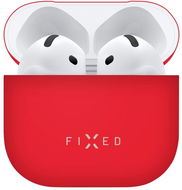 FIXED Silky Apple AirPods 4 piros tok - Fülhallgató tok