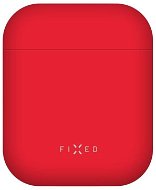 FIXED Silky pre Apple Airpods červené - Puzdro na slúchadlá