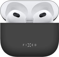 FIXED Silky na Apple Airpods 3 čierne - Puzdro na slúchadlá