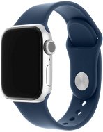 FIXED Silicone Strap SET pre Apple Watch 42/44/45/Ultra 49mm kovovo modrý - Remienok na hodinky