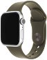 FIXED Silicone Strap SET pro Apple Watch 42/44/45/Ultra 49mm olivový - Řemínek