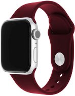 FIXED Silicone Strap SET pre Apple Watch 38/40/41mm vínovo červený - Remienok na hodinky