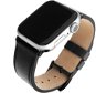FIXED Leather Strap pre Apple Watch 42/44/45/Ultra 49mm čierny - Remienok na hodinky