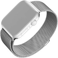 FIXED Mesh Strap pro Apple Watch 42/44/45/Ultra 49mm stříbrný - Řemínek
