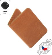 FIXED Smile Wallet XL so smart trackerom FIXED Smile PRO hnedá - Peňaženka
