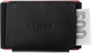 Pénztárca FIXED Tiny Wallet valódi marhabőrből, fekete - Peněženka