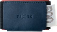 FIXED Tiny Wallet valódi marhabőrből, kék - Pénztárca