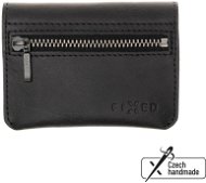 Portemonnaie FIXED Tripple Wallet aus echtem Rindsleder - schwarz - Peněženka