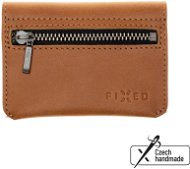 Wallet FIXED Tripple Wallet in genuine cowhide brown - Peněženka