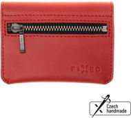 Wallet FIXED Tripple Wallet in genuine cowhide red - Peněženka