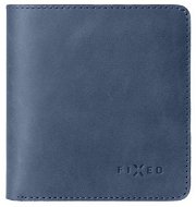 FIXED Classic pénztárca valódi marhabőrből, kék színben - Pénztárca