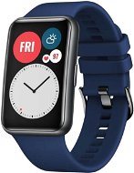 FIXED Silicone Strap pre Huawei Watch FIT modrý - Remienok na hodinky