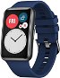 Remienok na hodinky FIXED Silicone Strap pre Huawei Watch FIT modrý - Řemínek