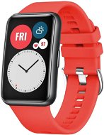 Szíj FIXED Silicone Strap Huawei Watch FIT - piros - Řemínek